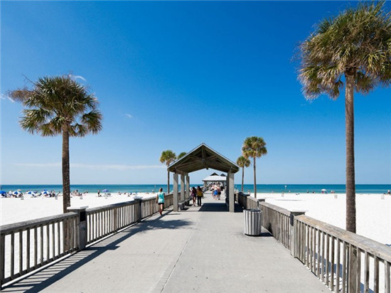 清水湾海滩(clearwater beach,克里尔沃特市